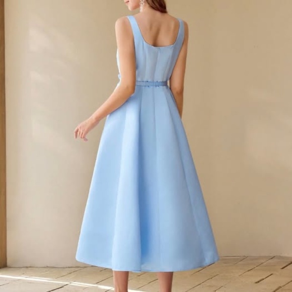 NEW WITH TAGS MOTF PREMIUM SQUARE NECK FIT AND FLARE DRESS size M - Picture 5 of 10